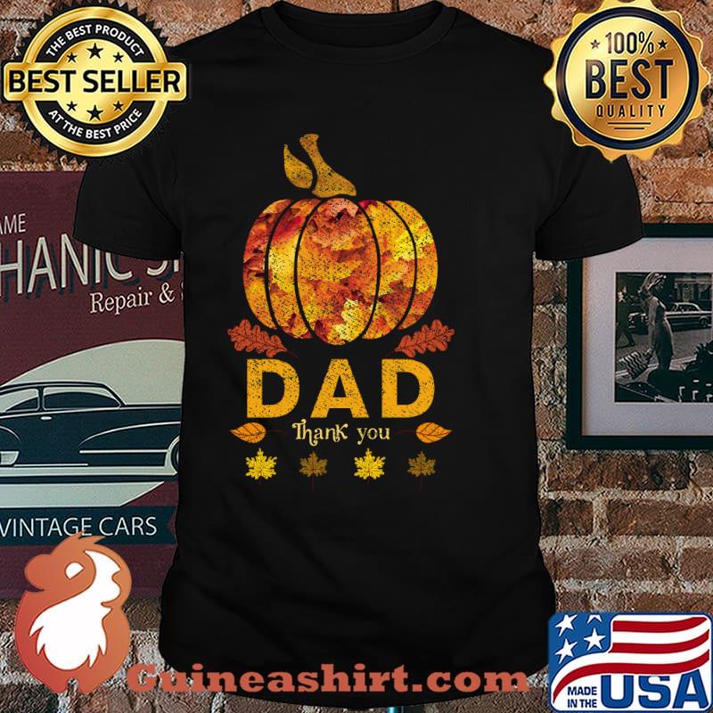 Autumn Fall Outfit dad Thank you, Pumpkin design T-Shirt