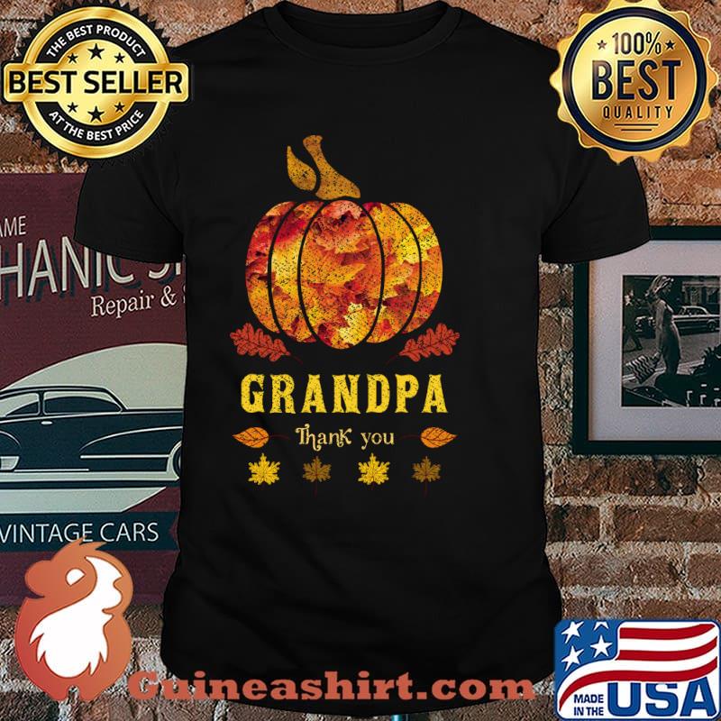 Autumn Fall Outfit Grandpa Thank you, Pumpkin T-Shirt