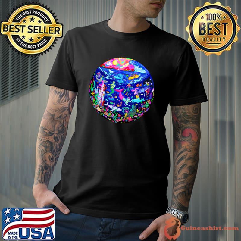 Awesome aquatic Marine Ocean Life Classic T-Shirt