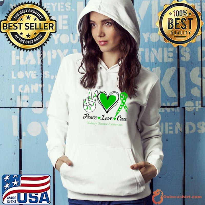 Awesome peace Love Cure Kidney Disease Awareness Classic T-Shirt Hoodie
