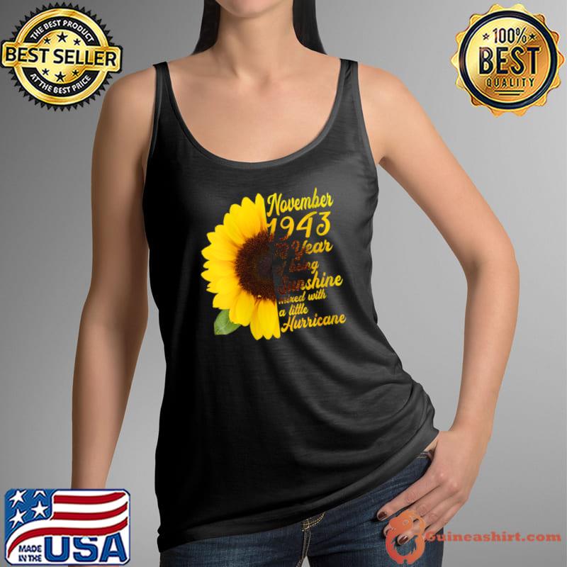 Awesome Since November 1943 - 78Th Birthday Flower Lover T-Shirt Tank Top