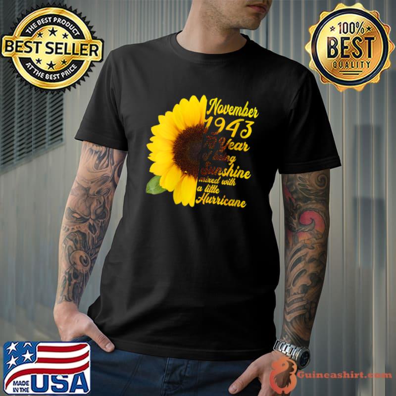 Awesome Since November 1943 - 78Th Birthday Flower Lover T-Shirt Unisex