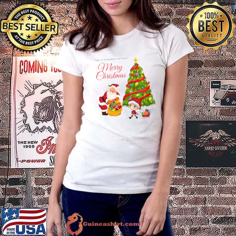 Awesome time To Remember The Magic Merry Christmas T-Shirt Ladiestee