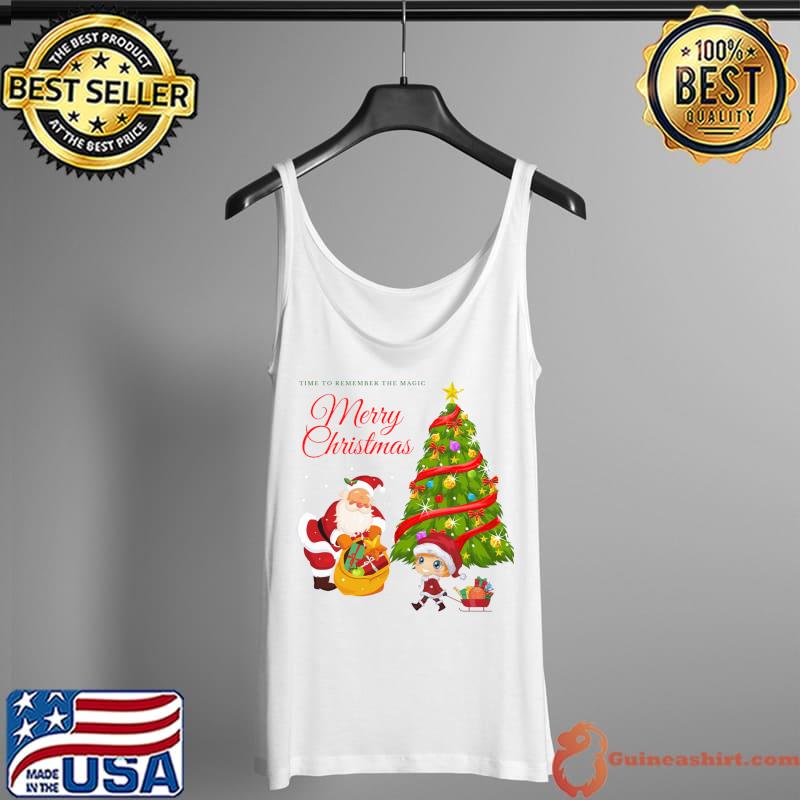 Awesome time To Remember The Magic Merry Christmas T-Shirt Tank Top