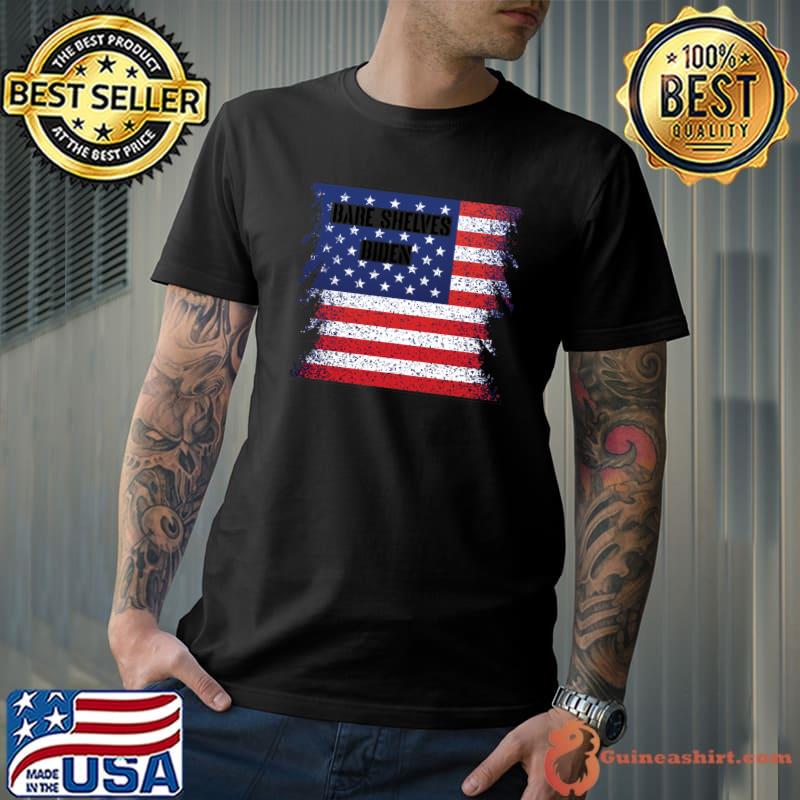 bare shelves Biden American flag Essential T-Shirt Unisex