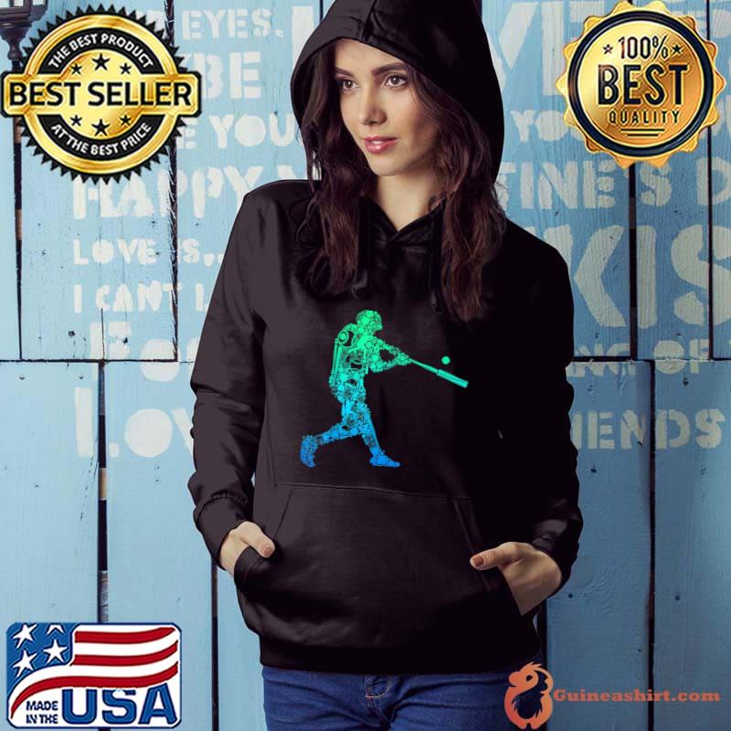 Baseball Player Batter Youth Men Kids Boys T-Shirt