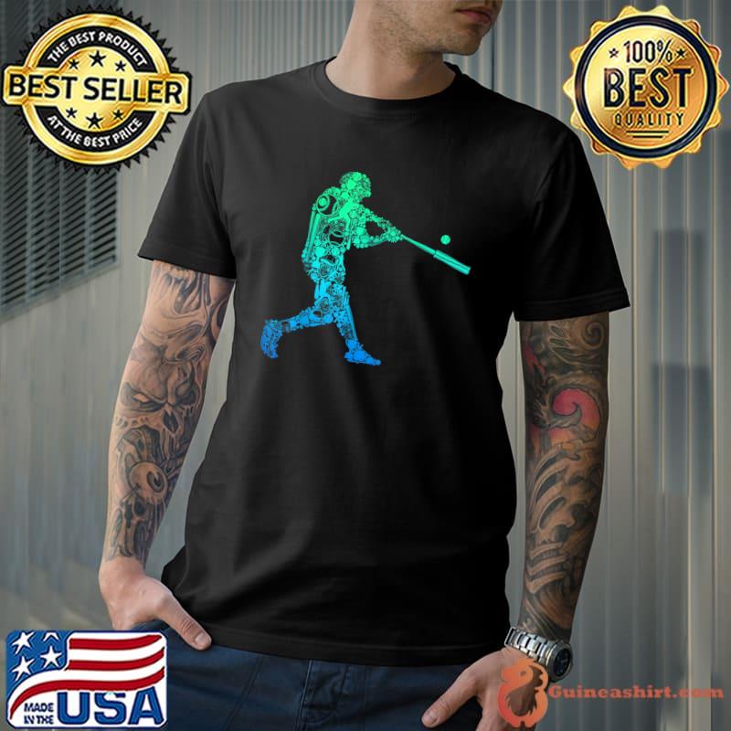 Baseball Player Batter Youth Men Kids Boys T-Shirt Unisex