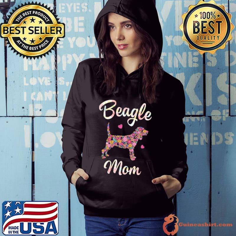 Beagle Mom Dog Flower Shirt