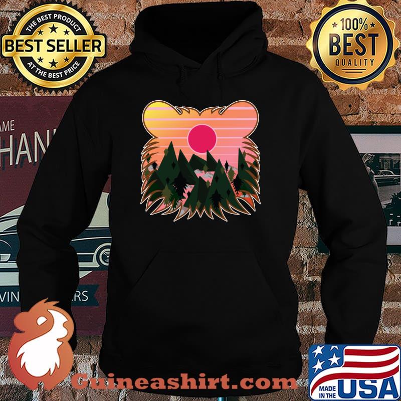 Bear Grizzly Mountain View T-Shirt Hoodie