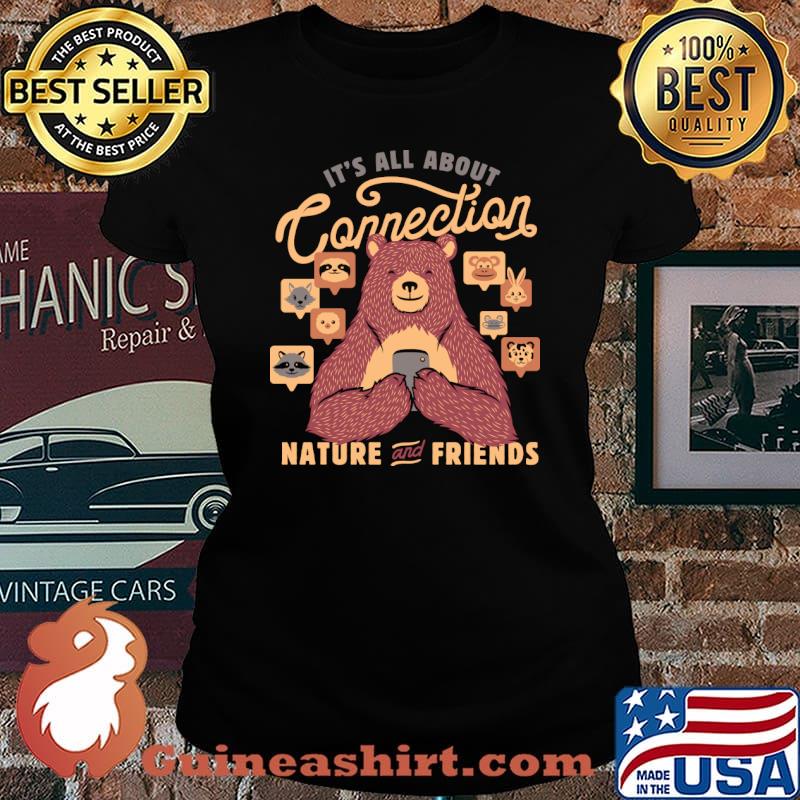 Bears It's All About Connection by Tobe Fonseca T-Shirt Laides tee