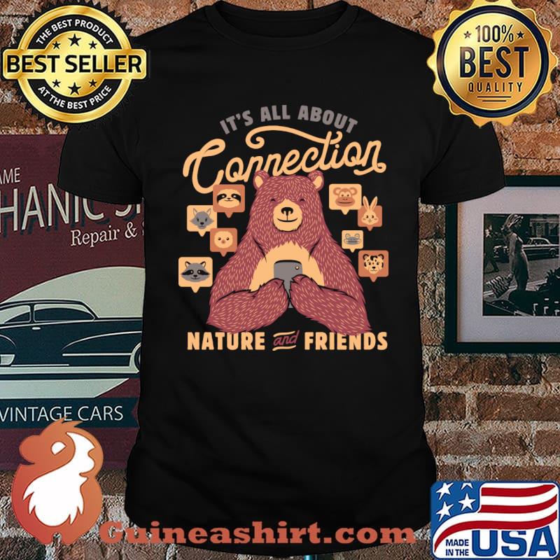 Bears It's All About Connection by Tobe Fonseca T-Shirt