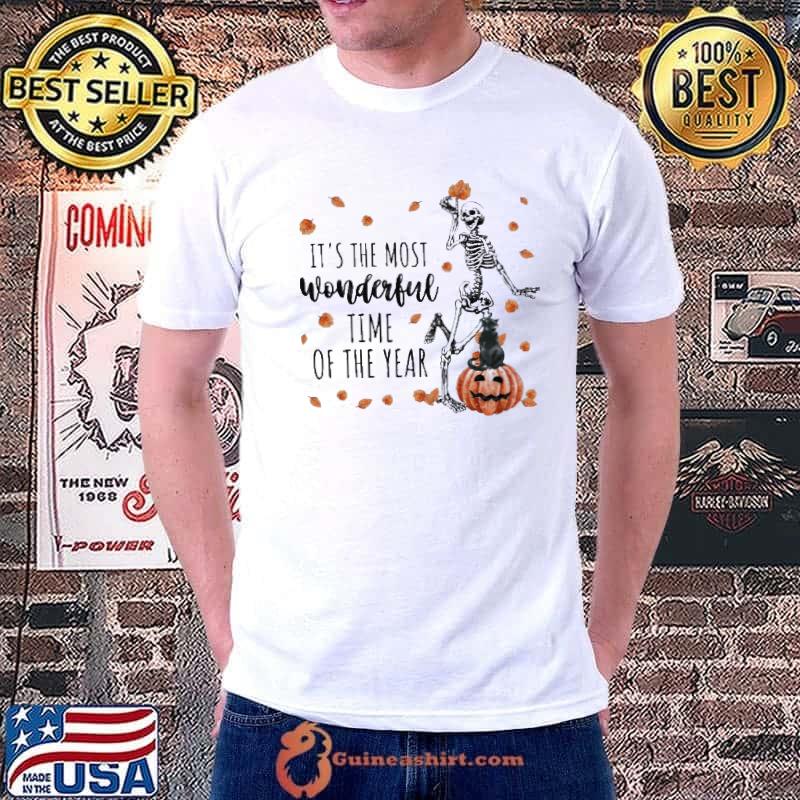 Best it's The Most Wonderful Time Of The Year Skull Autumn Shirt Unisex