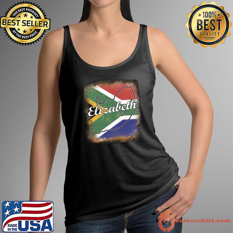Best persionalized South Africa Flag Bleached Shirt Tank Top