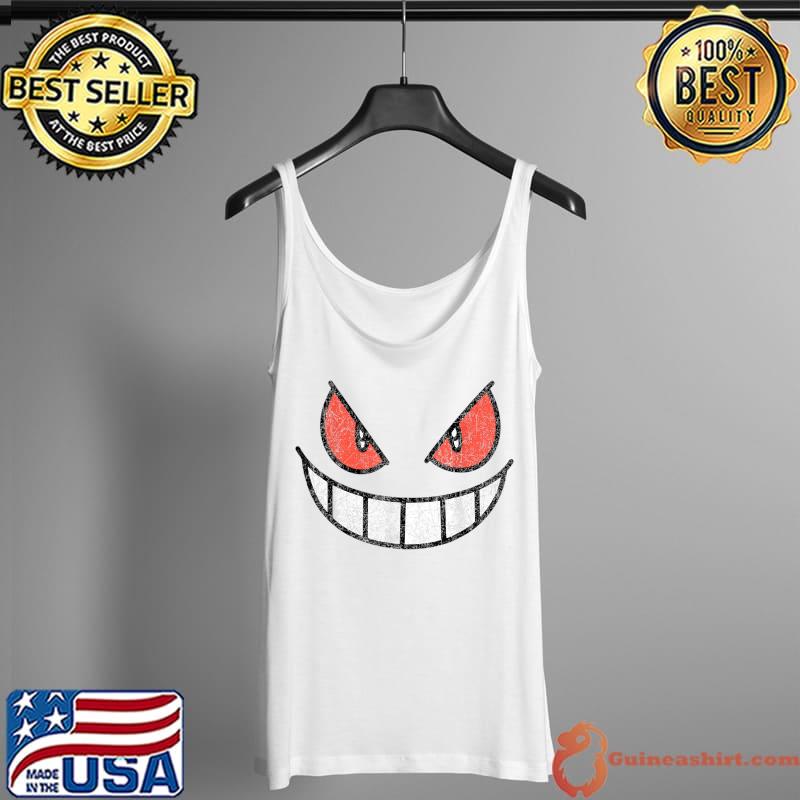 Big Eyes Face Funny Smile Gengar Vintage Style T-Shirt Tank Top