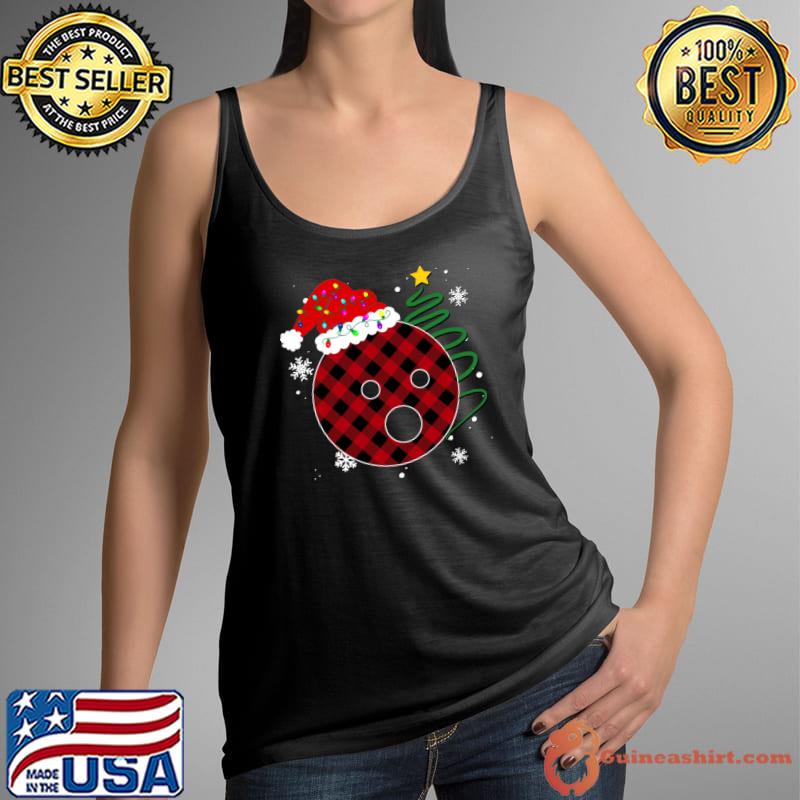 Buffalo Red Plaid Bowling Ball Christmas Sport Xmas Pajama T-Shirt Tank Top