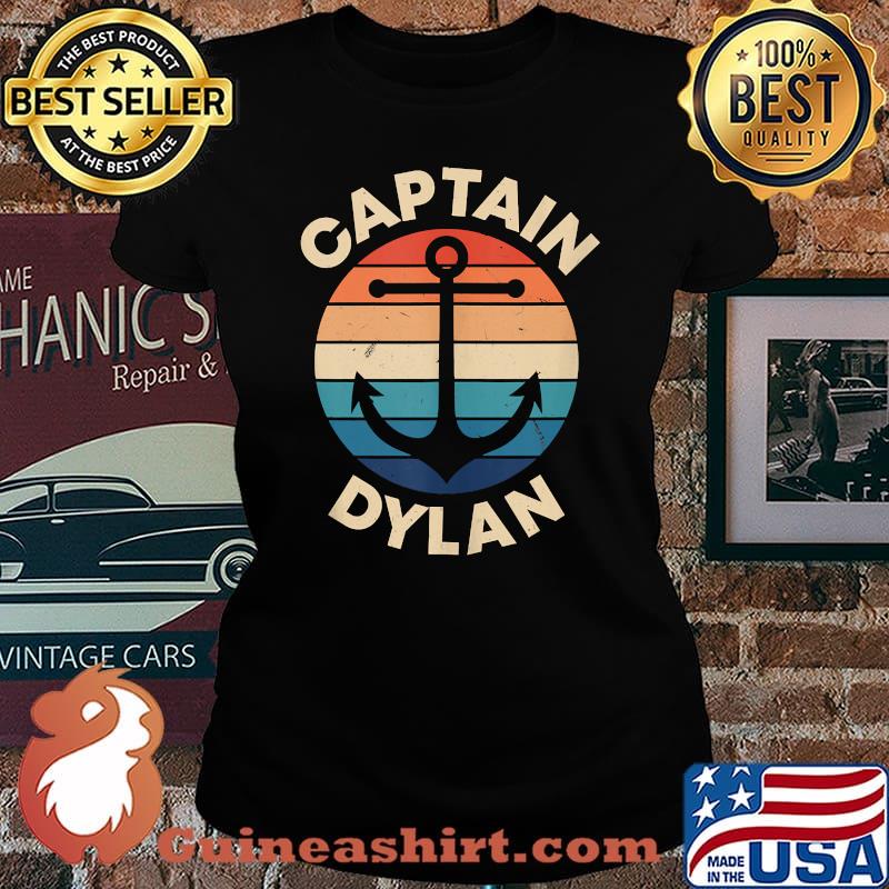 Captain Dylan Funny First Name Humor Nickname Seaman Vintage T-s Laides tee