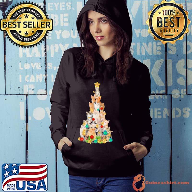 Cat Star Christmas Tree shirt