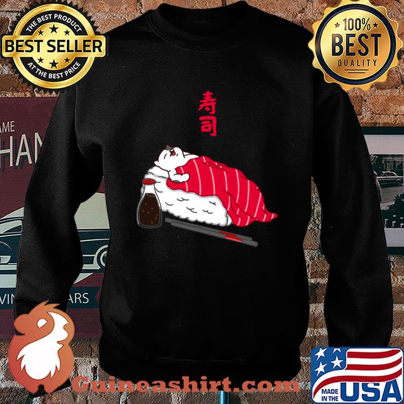 Cat Sushi Sleeping Cat Tuna Sushi T-Shirt Sweater