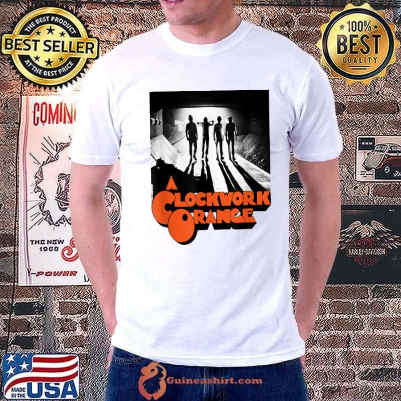 Clockworks Funny Oranges Parody Retro Cult Film Tee 80's T-Shirt
