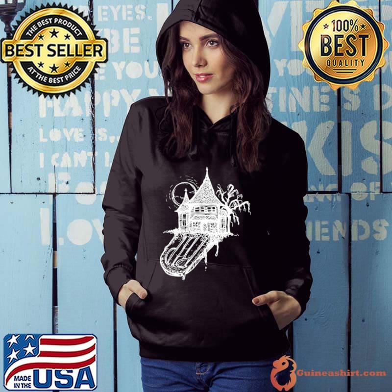 Creepy Halloween Tombstone Haunted House T-shirt