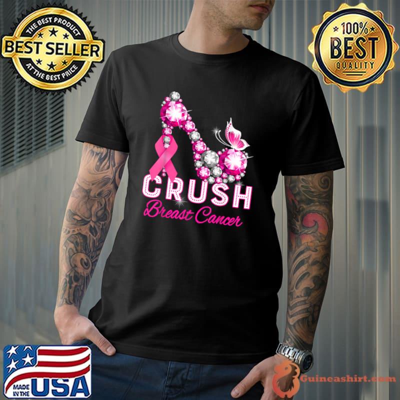 crush breast cancer warrior support breast cancer awareness T-Shirt