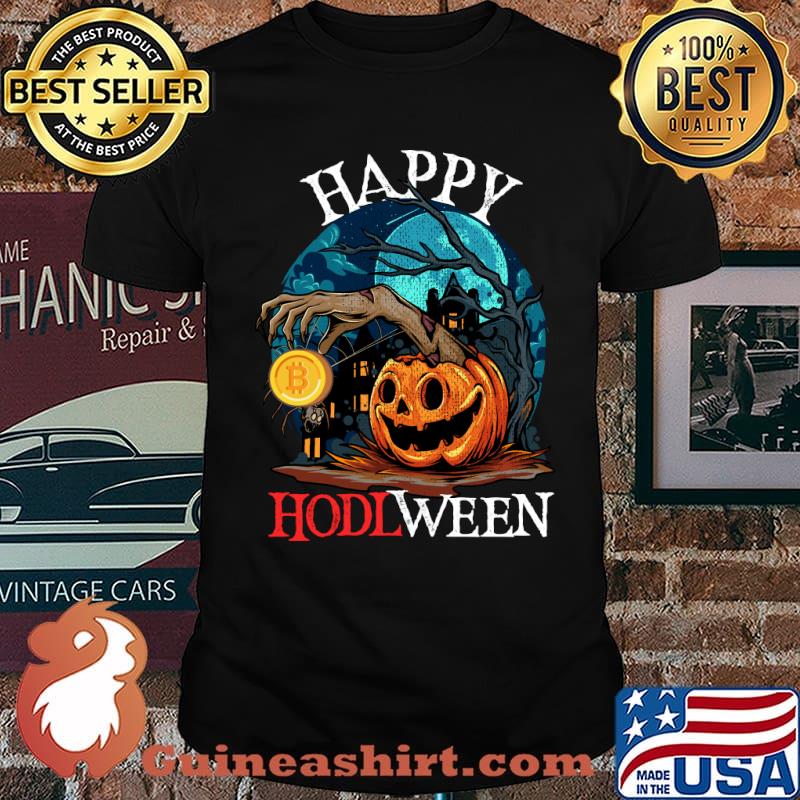 Crypto Halloween Geek BTC Hodl Bitcoin Meme T-Shirt