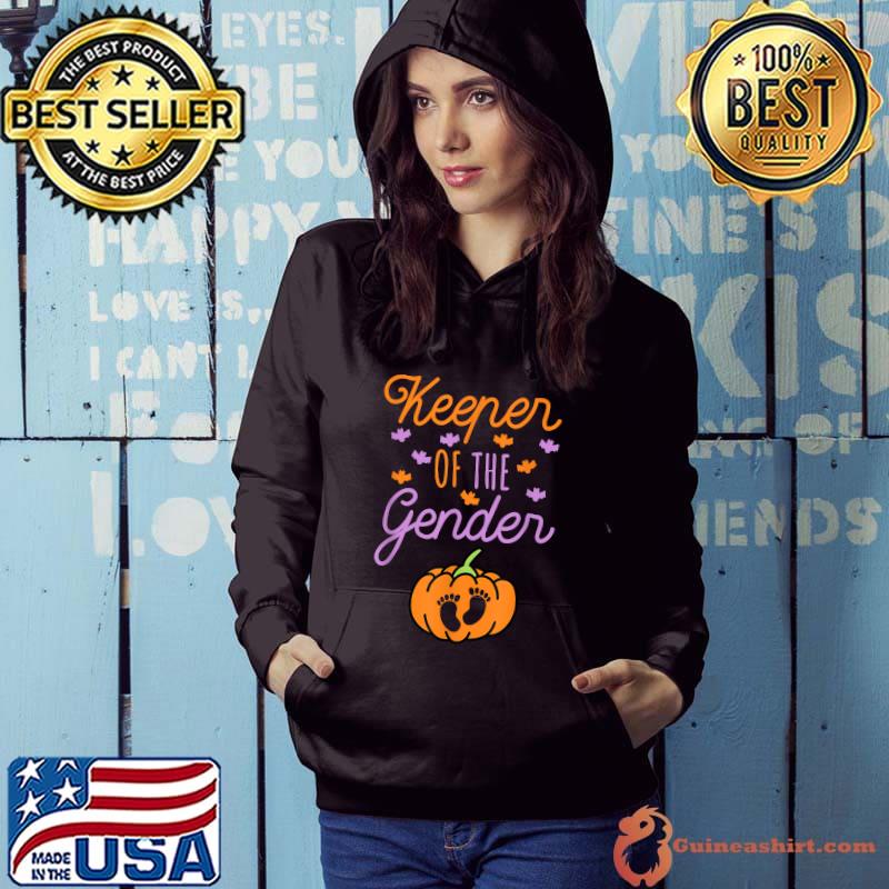 Cute Keeper Of Gender Fall Gender Reveal For Halloween T-Shirt Hoodie