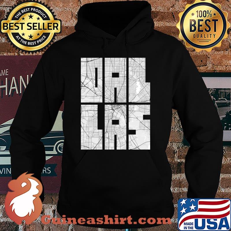 Dallas, USA City Map Typography - Light T-Shirt Hoodie