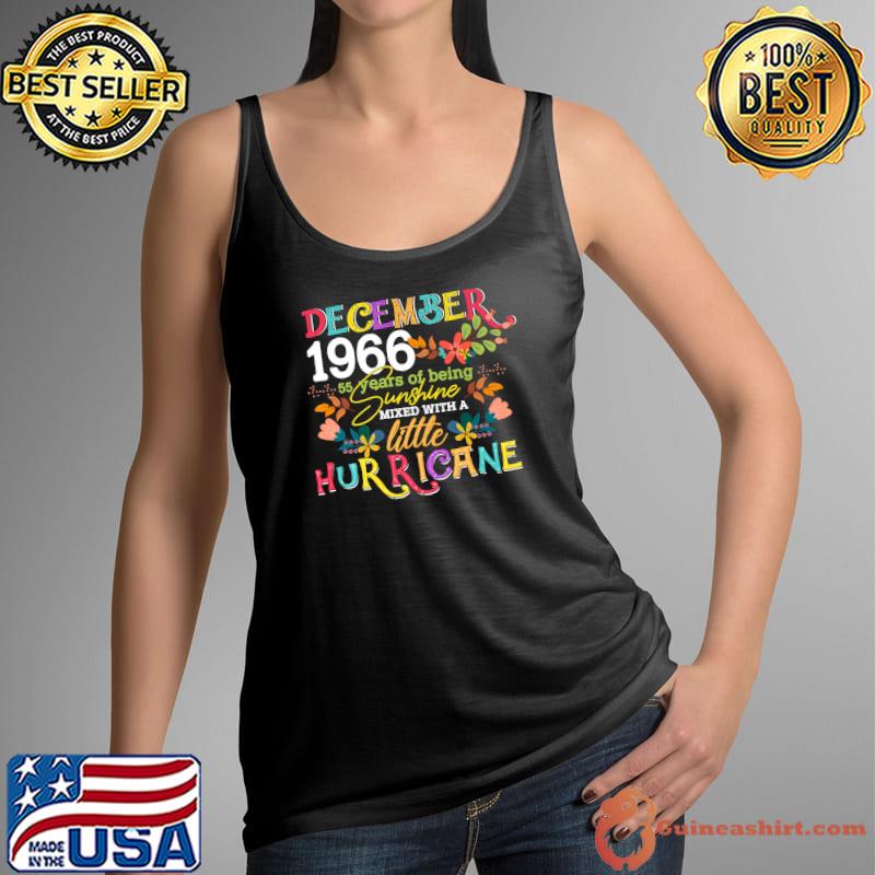 December Girls 1966 Funny 55th Birthday 55 Years Old Bday Premium T-Shirt Tank Top