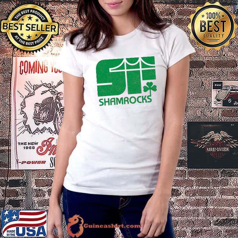Defunct San Francisco Shamrocks PHL Hockey 1977 T-Shirt Ladiestee