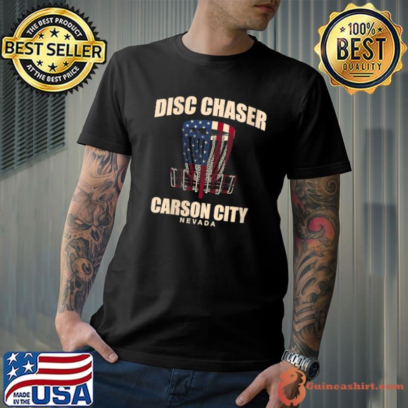Disc Chaser Carson City Disc Golf Nevada Golfer Outdoor Game T-Shirt
