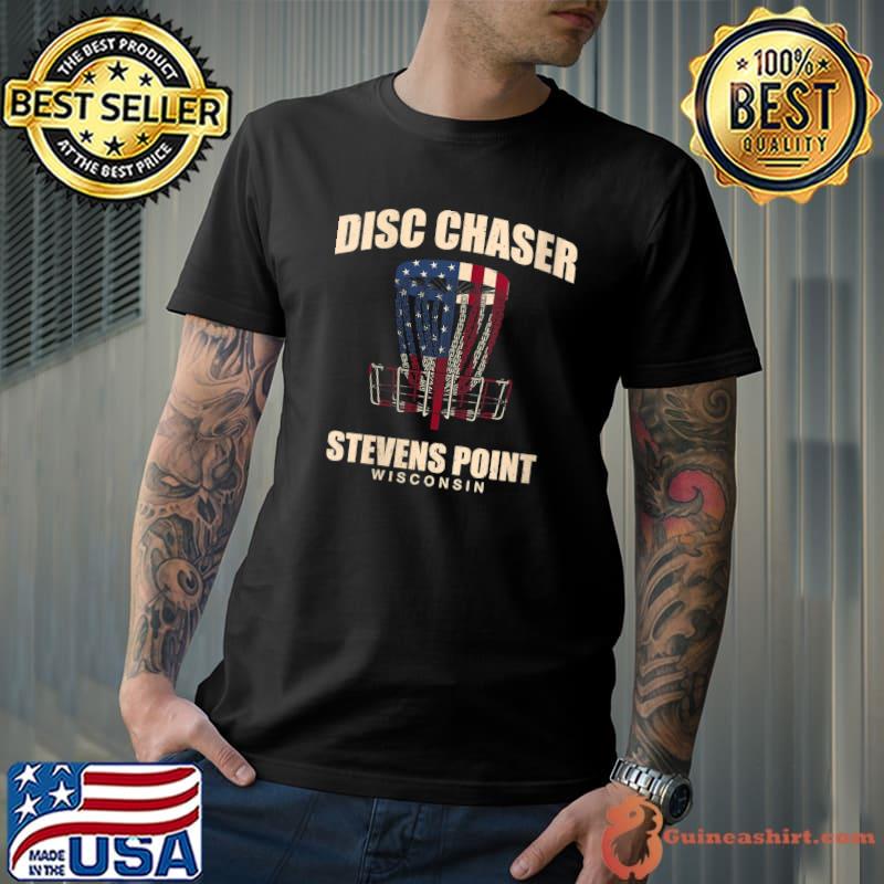 Disc Chaser Stevens Point Disc Golf Wisconsin Golfer T-Shirt
