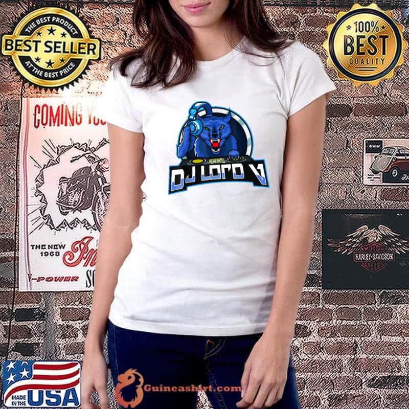 DJ WOLF V T-Shirt Ladiestee