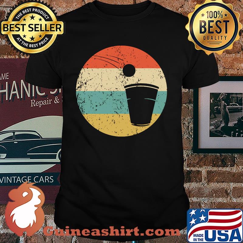 Drinking Games Retro Beer Pong Icon T-Shirt