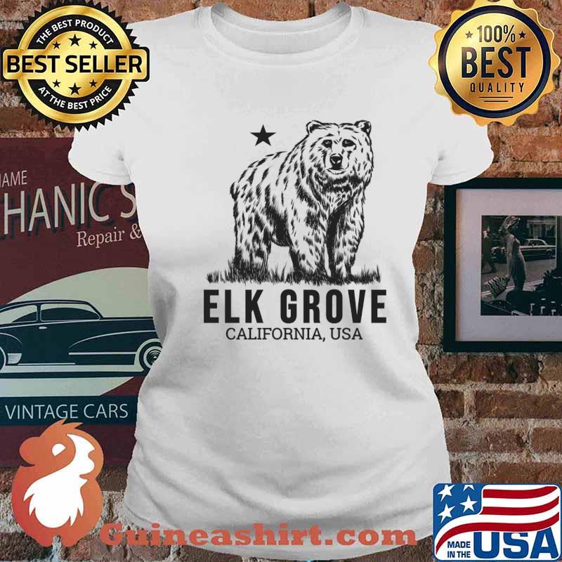 Elk Grove California Grizzly Bear T-Shirt Ladies tee