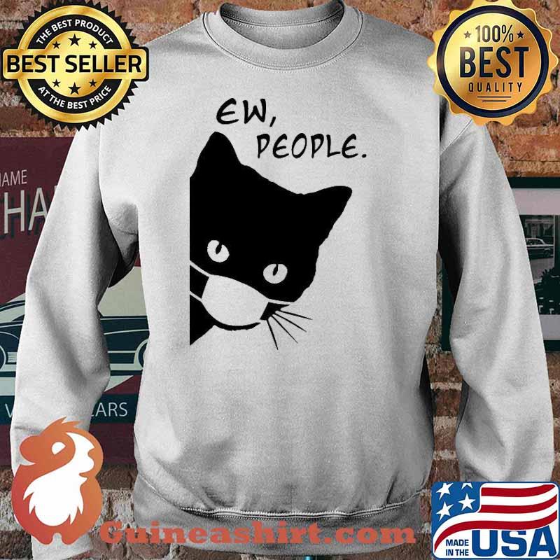 Ew People Black Cat Face Mask Peeking Cat Mom s Sweater