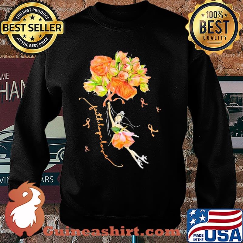 Faith Hope Love Multiple Svlerosis Awareness Roses Shirt Sweater