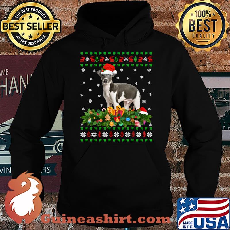 Family Matching Xmas Lighting Ugly Greyhound Christmas T-Shirt Hoodie