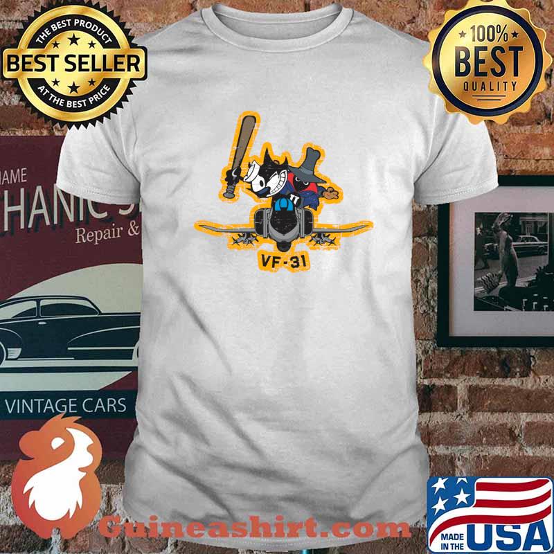 Fighter Squadron Phantom Spook and Felix - Grunge Style T-Shirt