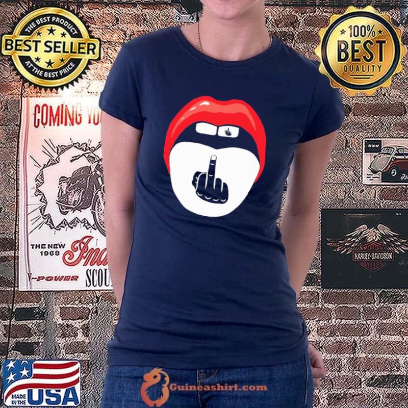 Finger Hand Lip Shirt Ladiestee