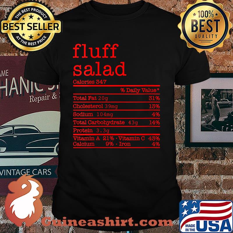 Fluff Salad Nutrition Facts Matching Thanksgiving Xmas Food T-Shirt
