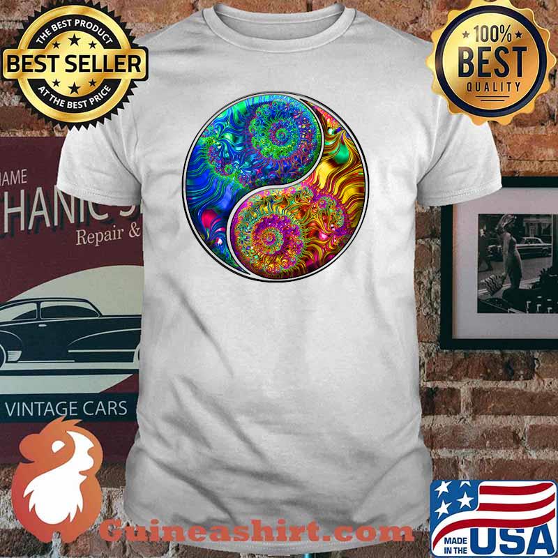 Fractal Yin Yang Yoga T-shirt