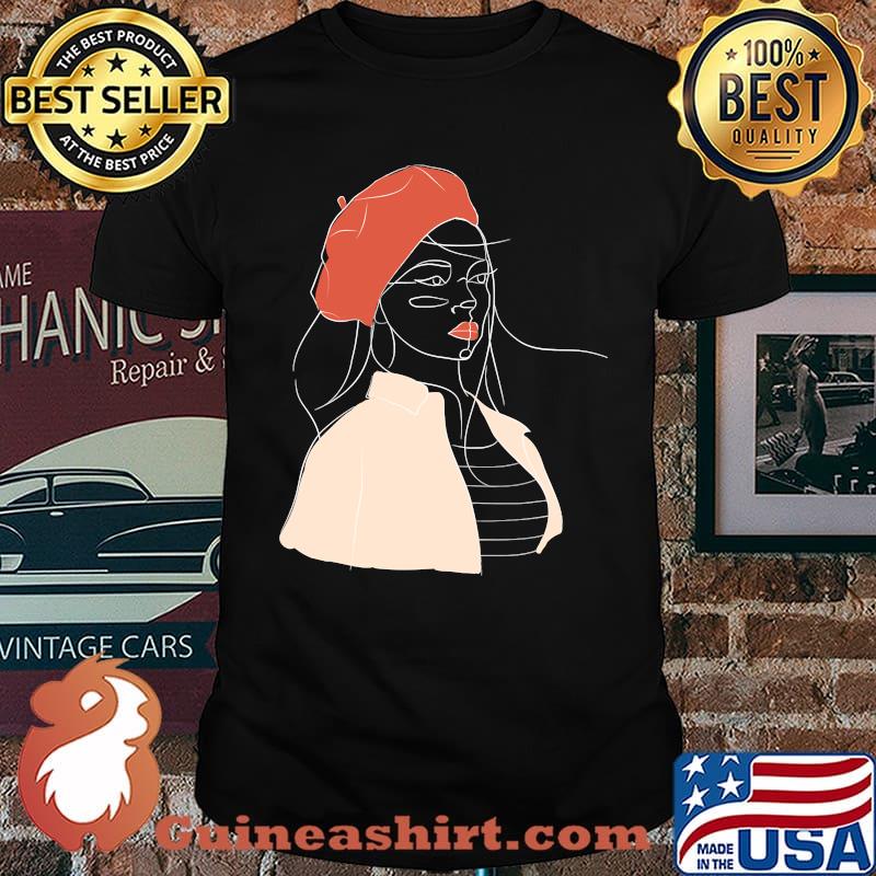 French Girl Parisian beret Classic T-Shirt