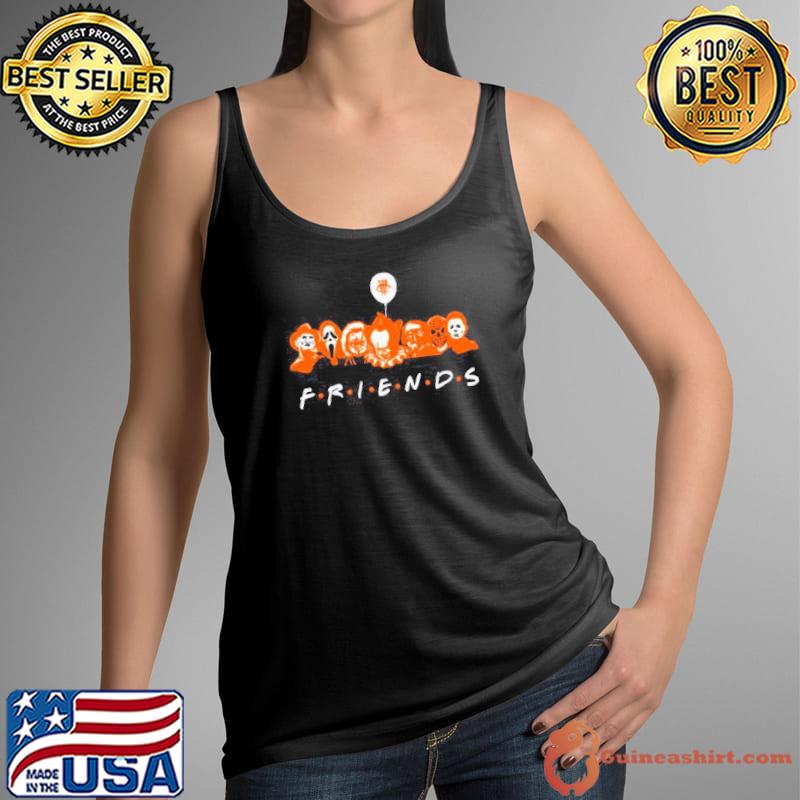 Friends Pennywise Jason Voorhees Chucky vs Joker Michael Myers And Jigsaw Halloween Shirt Tank Top