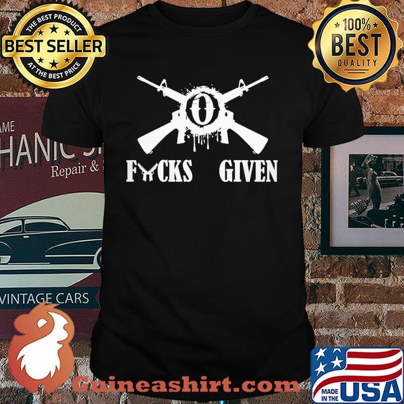 Fucks Given Gun Shirt