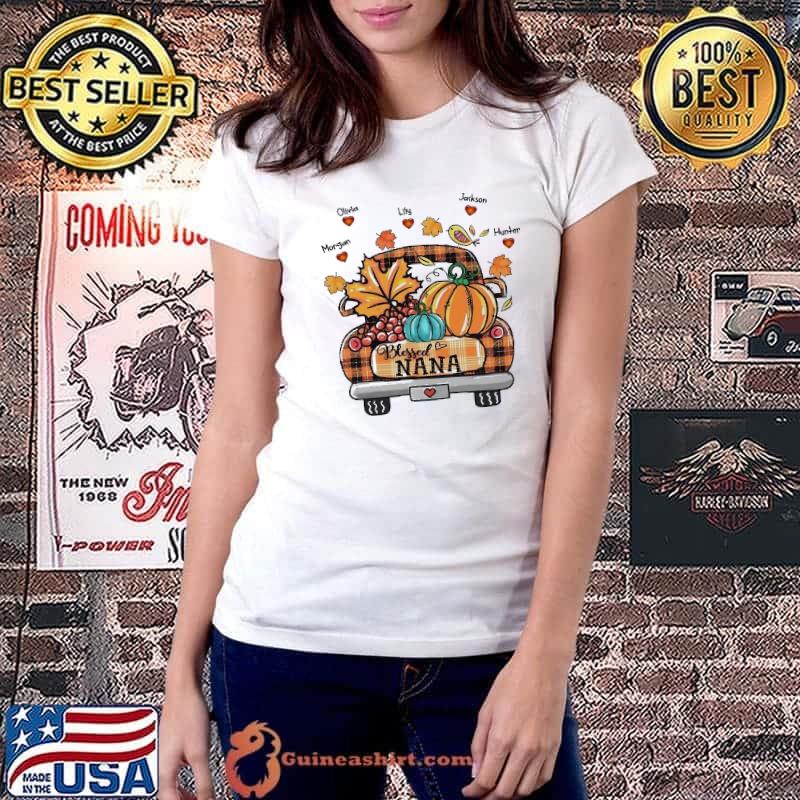 Funny blessed Nana Pumpkin Halloween Shirt Ladiestee