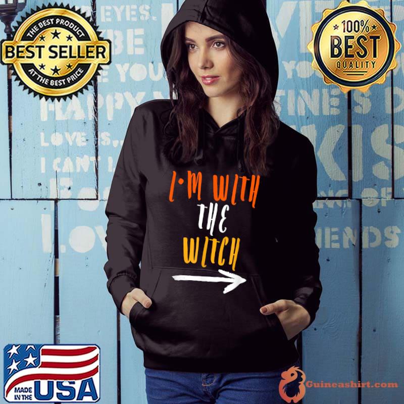 Funny Halloween For Men I'm With The Witch Funny Halloween T-Shirt