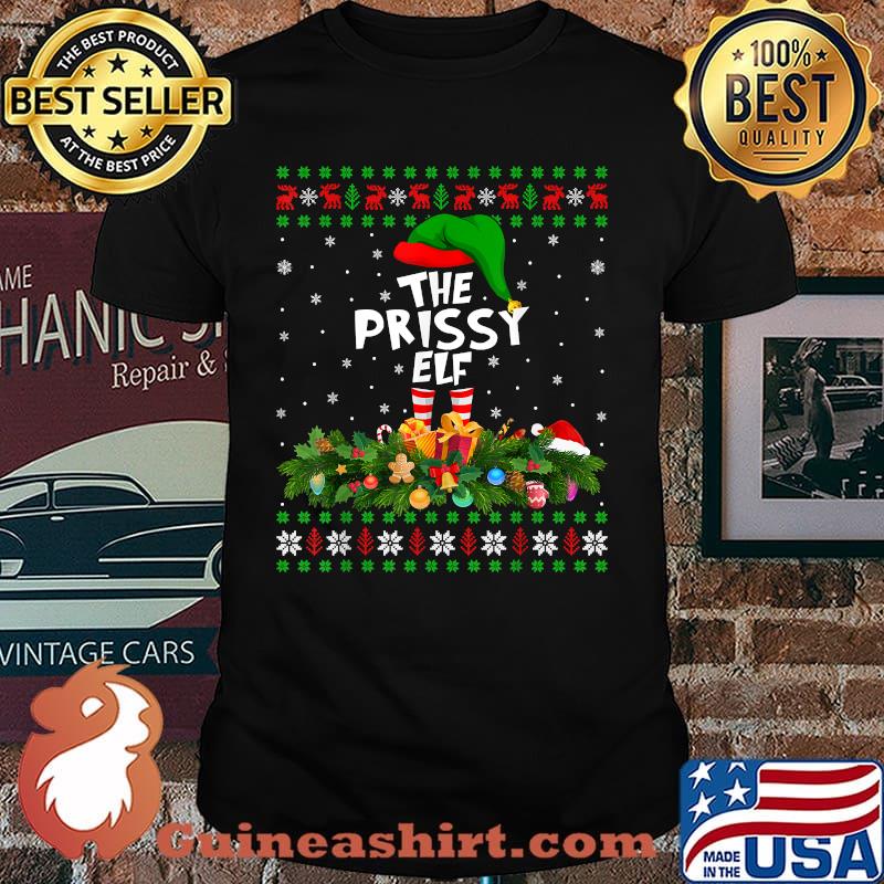 Funny Matching Family Ugly The Prissy Elf Christmas T-Shirt