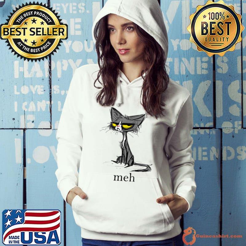 Funny Meh Cat Gift for Cat Lovers T-Shirt