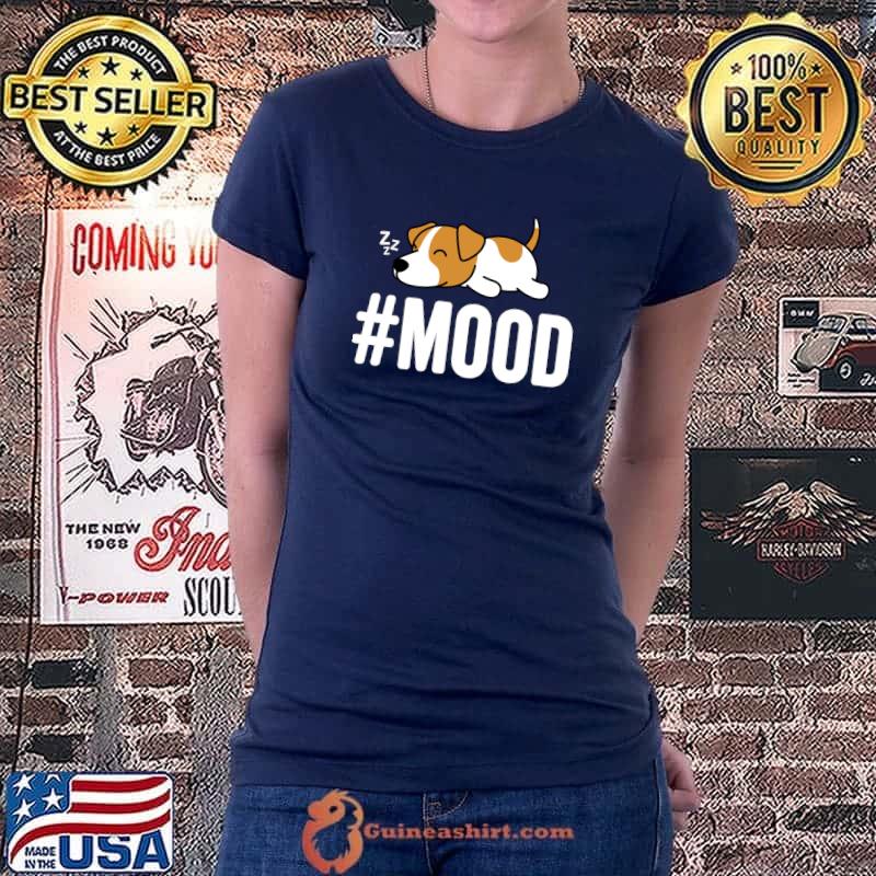 Funny Mood Lazy Sleeping Pet Jack Russell Terrier Dog Lover T-s Ladiestee